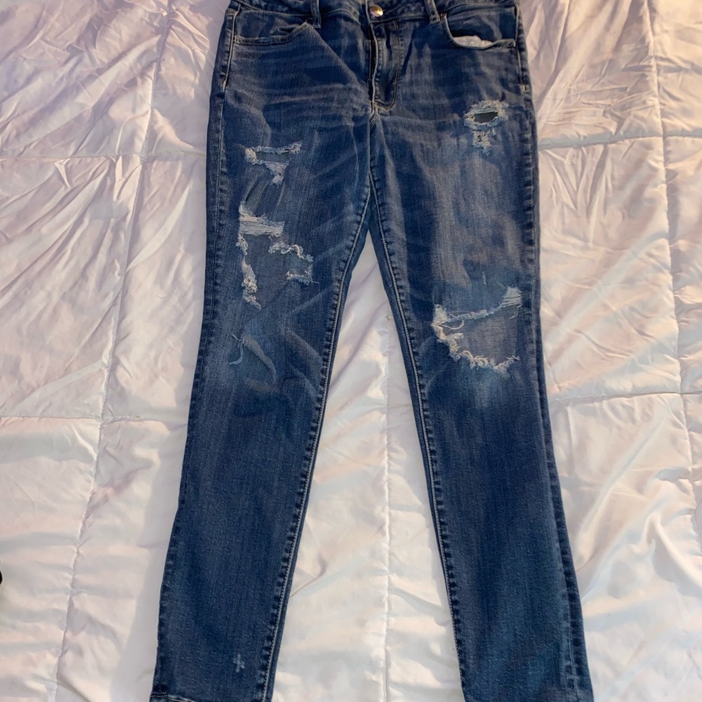 Distressed American Eagle jeans